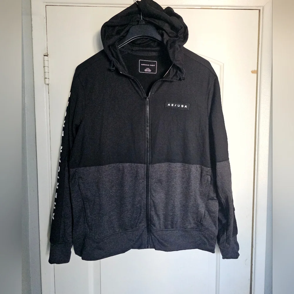 Vintage Men's American Eagle Jacket Large Flex Color Block